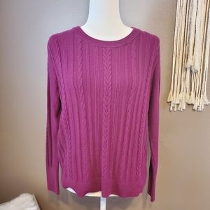 Magenta Knit Sweater Sz L